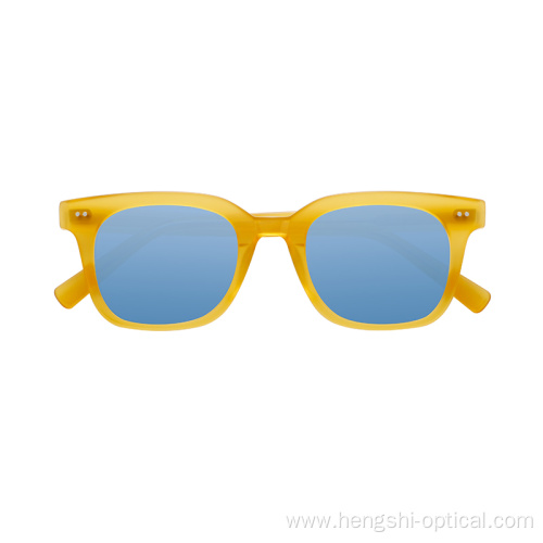 Fashionable Luxury Mens Sun Glasses Custom Logo Female Acetate Sunglasses